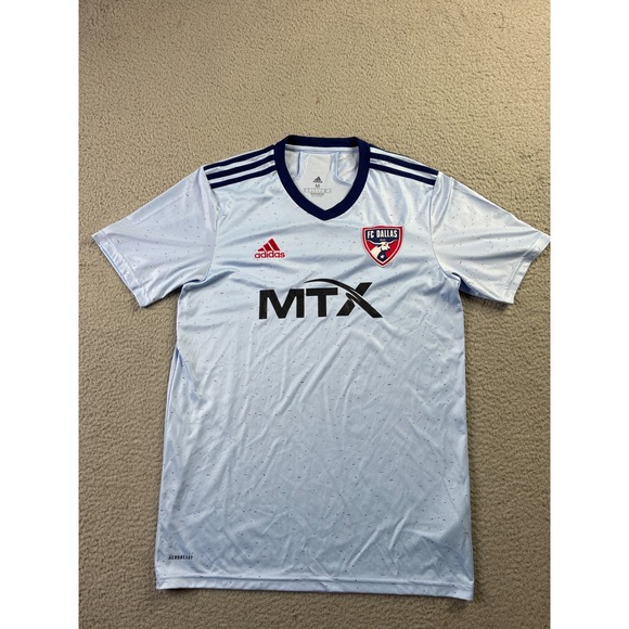 adidas Other - FC Dallas Adidas MLS Soccer Jersey Mens Medium Light Blue Aeroready Primegreen